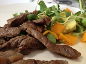 For some reason have been finding it hard to chew my way through my steaks. SO I've been making "steak chips" :) Just cook it, cut em into strips and eat now, or cold later as a snack.