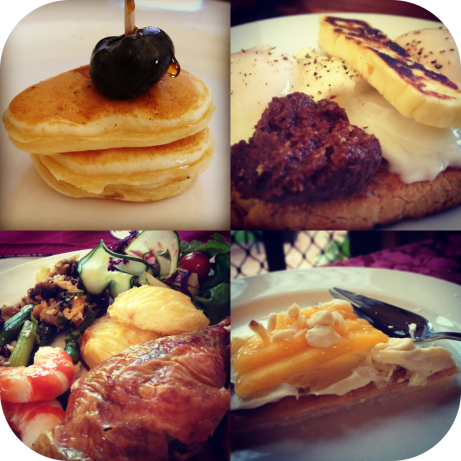 Some of the beautiful food we were spoiled with :)